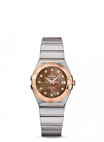 Omega Constellation Co-Axial 27 Brushed Stainless Steel / Red Gold / Brown MOP 123.20.27.20.57.001 Omega Constellation Co-Axial 27 Brushed Stainless Steel / Red Gold / Brown MOP 123.20.27.20.57.001