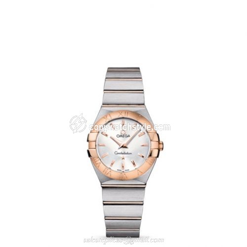 Omega Constellation Quartz 27 Brushed Stainless Steel / Red Gold / Silver 123.20.27.60.02.001 Omega Constellation Quartz 27 Brushed Stainless Steel / Red Gold / Silver 123.20.27.60.02.001