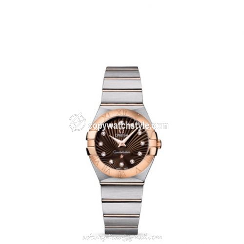 Omega Constellation Quartz 27 Brushed Stainless Steel / Red Gold / Brown Supernova 123.20.27.60.63.001 Omega Constellation Quartz 27 Brushed Stainless Steel / Red Gold / Brown Supernova 123.20.27.60.63.001