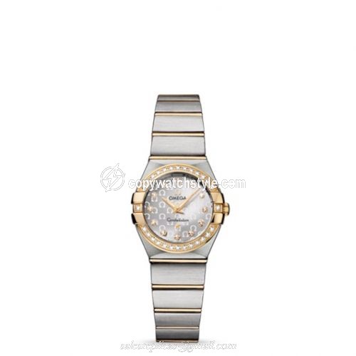 Omega Constellation Quartz 24 Brushed Stainless Steel / Yellow Gold / Silver Omega 123.25.24.60.52.002 Omega Constellation Quartz 24 Brushed Stainless Steel / Yellow Gold / Silver Omega 123.25.24.60.52.002