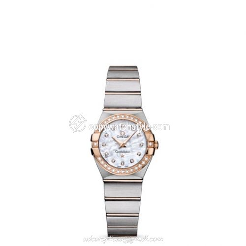Omega Constellation Quartz 24 Brushed Stainless Steel / Red Gold / Diamond / MOP 123.25.24.60.55.001 Omega Constellation Quartz 24 Brushed Stainless Steel / Red Gold / Diamond / MOP 123.25.24.60.55.001