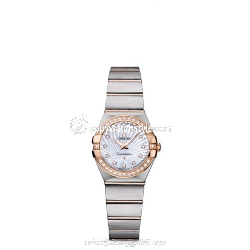 Omega Constellation Quartz 24 Brushed Stainless Steel / Red Gold / Diamond / MOP Supernova 123.25.24.60.55.002 Omega Constellation Quartz 24 Brushed Stainless Steel / Red Gold / Diamond / MOP Supernova 123.25.24.60.55.002