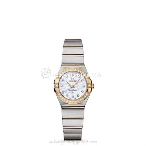 Omega Constellation Quartz 24 Brushed Stainless Steel / Yellow Gold / Diamond / MOP 123.25.24.60.55.003 Omega Constellation Quartz 24 Brushed Stainless Steel / Yellow Gold / Diamond / MOP 123.25.24.60.55.003