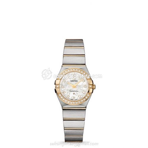 Omega Constellation Quartz 24 Brushed Stainless Steel / Yellow Gold / MOP Omega 123.25.24.60.55.010 Omega Constellation Quartz 24 Brushed Stainless Steel / Yellow Gold / MOP Omega 123.25.24.60.55.010