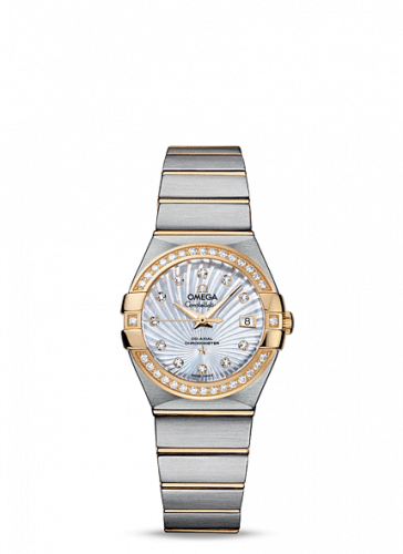 Omega Constellation Co-Axial 27 Brushed Stainless Steel / Yellow Gold / Diamond / MOP Supernova 123.25.27.20.55.002 Omega Constellation Co-Axial 27 Brushed Stainless Steel / Yellow Gold / Diamond / MOP Supernova 123.25.27.20.55.002