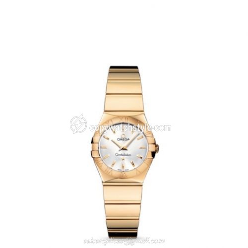 Omega Constellation Quartz 24 Polished Yellow Gold / Silver 123.50.24.60.02.004
