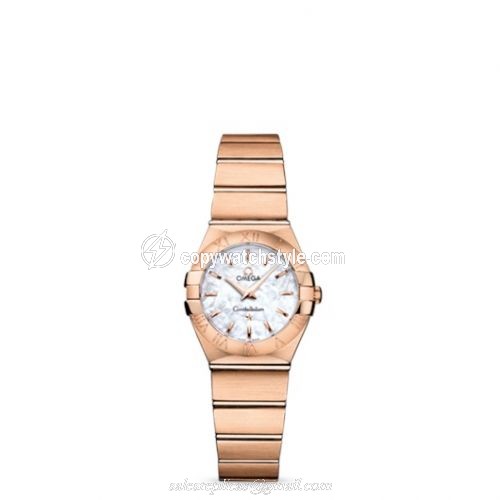 Omega Constellation Quartz 24 Brushed Red Gold / MOP 123.50.24.60.05.001
