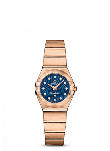 Omega Constellation Quartz 24 Brushed Red Gold / Blue Supernova 123.50.24.60.53.001 Omega Constellation Quartz 24 Brushed Red Gold / Blue Supernova 123.50.24.60.53.001