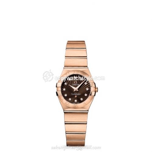 Omega Constellation Quartz 24 Brushed Red Gold / Brown Supernova 123.50.24.60.63.001 Omega Constellation Quartz 24 Brushed Red Gold / Brown Supernova 123.50.24.60.63.001
