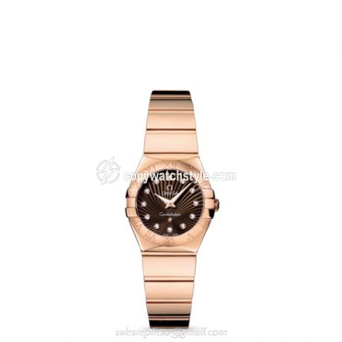 Omega Constellation Quartz 24 Polished Red Gold / Brown Supernova 123.50.24.60.63.002 Omega Constellation Quartz 24 Polished Red Gold / Brown Supernova 123.50.24.60.63.002