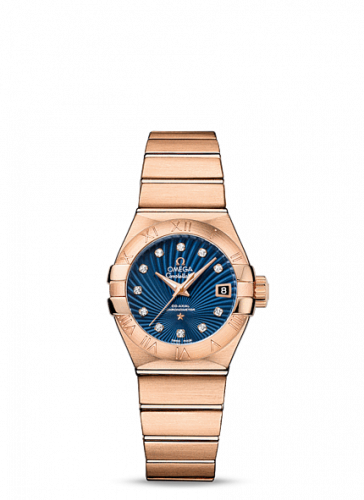 Omega Constellation Co-Axial 27 Brushed Red Gold / Blue Supernova 123.50.27.20.53.001 Omega Constellation Co-Axial 27 Brushed Red Gold / Blue Supernova 123.50.27.20.53.001