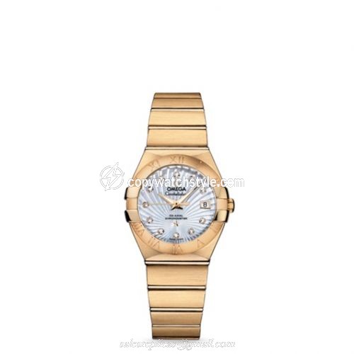 Omega Constellation Co-Axial 27 Brushed Yellow Gold / MOP Supernova 123.50.27.20.55.002 Omega Constellation Co-Axial 27 Brushed Yellow Gold / MOP Supernova 123.50.27.20.55.002