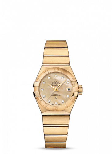 Omega Constellation Co-Axial 27 Brushed Yellow Gold / Champagne MOP 123.50.27.20.57.002 Omega Constellation Co-Axial 27 Brushed Yellow Gold / Champagne MOP 123.50.27.20.57.002