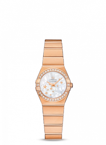 Omega Constellation Quartz 24 Brushed Red Gold / Diamond / MOP Stars 123.55.24.60.05.003 Omega Constellation Quartz 24 Brushed Red Gold / Diamond / MOP Stars 123.55.24.60.05.003