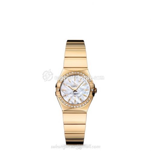 Omega Constellation Quartz 24 Polished Yellow Gold / Diamond / MOP 123.55.24.60.55.008