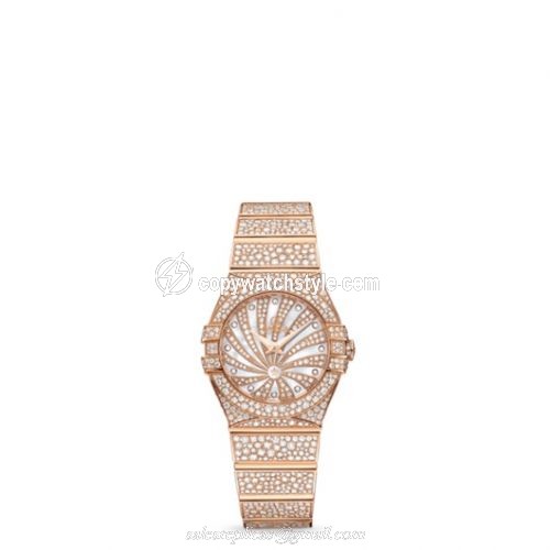 Omega Constellation Quartz 24 Polished Red Gold / Supernova / Full Snow 123.55.24.60.55.009