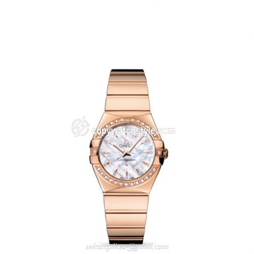 Omega Constellation Quartz 27 Polished Red Gold / Diamond / MOP 123.55.27.60.55.006 Omega Constellation Quartz 27 Polished Red Gold / Diamond / MOP 123.55.27.60.55.006