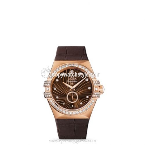 Omega Constellation Co-Axial 35 Small Seconds Red Gold / Diamond / Brown Supernova 123.58.35.20.63.001 Omega Constellation Co-Axial 35 Small Seconds Red Gold / Diamond / Brown Supernova 123.58.35.20.63.001
