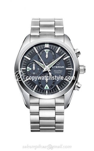 Eterna KonTiki Chronograph Black / Bracelet 1241.41.41.0217 Eterna KonTiki Chronograph Black / Bracelet 1241.41.41.0217