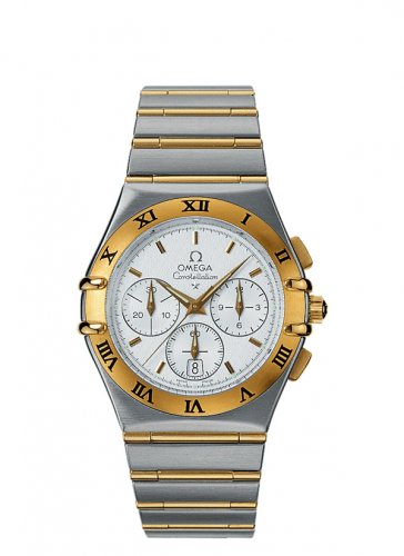 Omega Constellation Quartz 39 Chronograph Stainless Steel / Yellow Gold / Silver 1242.30.00 Omega Constellation Quartz 39 Chronograph Stainless Steel / Yellow Gold / Silver 1242.30.00