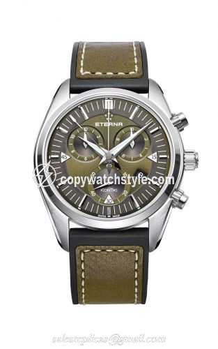 Eterna KonTiki Quartz Chronograph Khaki 1250.41.50.1360 Eterna KonTiki Quartz Chronograph Khaki 1250.41.50.1360