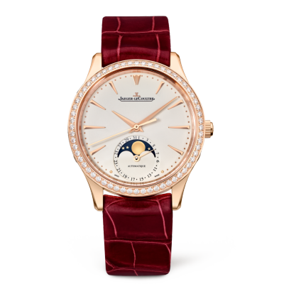 Jaeger-LeCoultre Master Ultra Thin Moon 34 Pink Gold / Diamond / Eggshell / Alligator 1252501 Jaeger-LeCoultre Master Ultra Thin Moon 34 Pink Gold / Diamond / Eggshell / Alligator 1252501