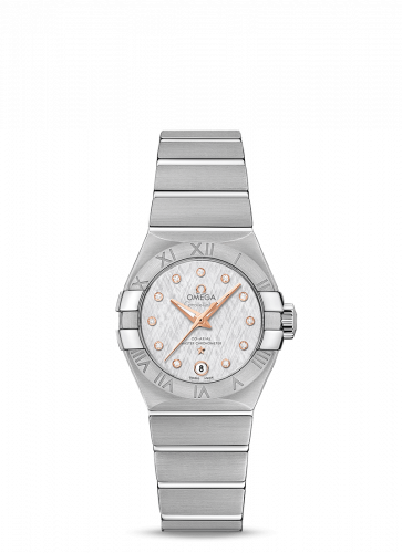 Omega Constellation Co-Axial Master Chronometer 27 Stainless Steel / Silver Silk-Diamond 127.10.27.20.52.001 Omega Constellation Co-Axial Master Chronometer 27 Stainless Steel / Silver Silk-Diamond 127.10.27.20.52.001