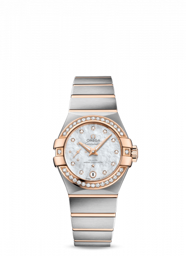 Omega Constellation Co?Axial Master Chronometer 27 Small Seconds Stainless Steel / Red Gold / Diamond / MOP 127.25.27.20.55.001
