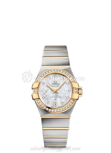 Omega Constellation Co?Axial Master Chronometer 27 Small Seconds Stainless Steel / Yellow Gold / Diamond / MOP 127.25.27.20.55.002