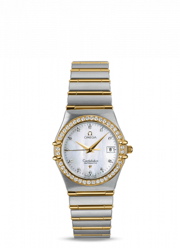Omega Constellation Quartz 27.5 Stainless Steel / Yellow Gold / Diamond / MOP 1297.75.00