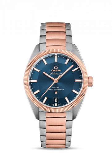Omega Globemaster Stainless Steel / Sedna Gold / Blue / Bracelet 130.20.39.21.03.001 Omega Globemaster Stainless Steel / Sedna Gold / Blue / Bracelet 130.20.39.21.03.001