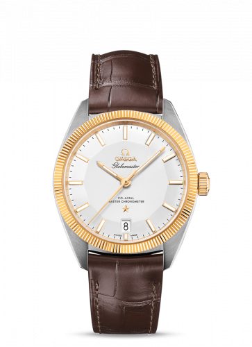 Omega Globemaster Stainless Steel / Yellow Gold / Silver / Alligator 130.23.39.21.02.001 Omega Globemaster Stainless Steel / Yellow Gold / Silver / Alligator 130.23.39.21.02.001