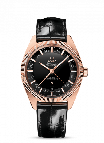 Omega Globemaster Annual Calendar Sedna Gold / Black 130.53.41.22.01.001