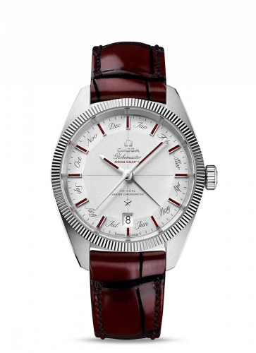 Omega Globemaster Annual Calendar Platinum / Silver / Burgundy 130.93.41.22.99.001 Omega Globemaster Annual Calendar Platinum / Silver / Burgundy 130.93.41.22.99.001