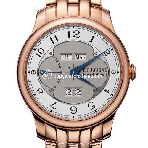 FP Journe Octa Quantieme Perpetuel 42 Rose Gold / Grey / Bracelet 1300.3 QP42 RG GR BR