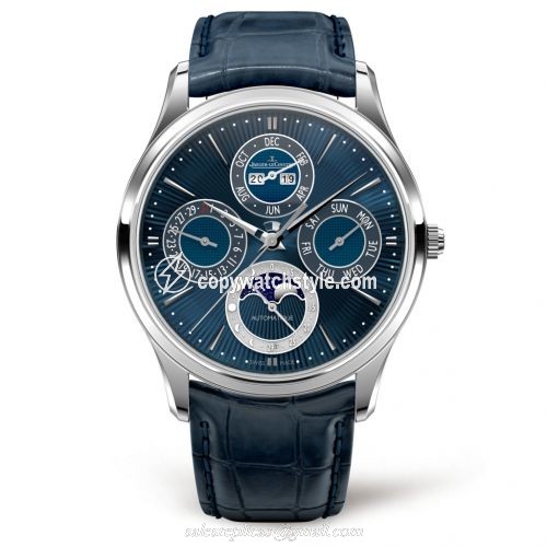 Jaeger-LeCoultre Master Ultra Thin Perpetual White Gold / Blue Enamel 13035E1 Jaeger-LeCoultre Master Ultra Thin Perpetual White Gold / Blue Enamel 13035E1