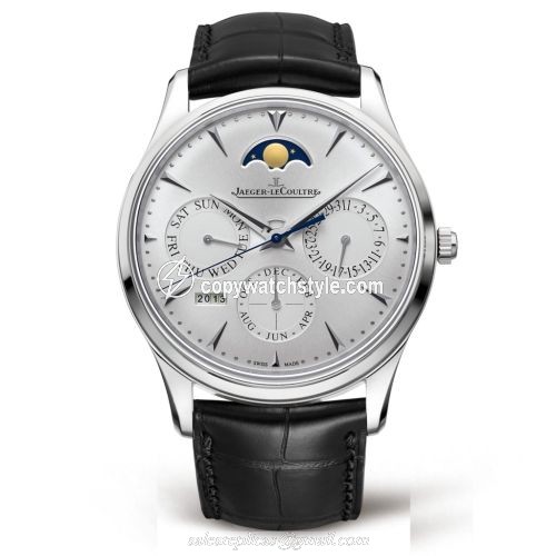 Jaeger-LeCoultre Master Ultra Thin Perpetual Stainless Steel / Silver / Boutique Edition 130842J