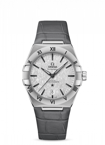 Omega Constellation Master Chronometer 39 Stainless Steel / Silver / Alligator 131.13.39.20.06.001 Omega Constellation Master Chronometer 39 Stainless Steel / Silver / Alligator 131.13.39.20.06.001