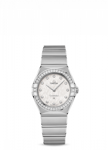 Omega Constellation Manhattan 28 Quartz Stainless Steel / Silver Silk-Diamond / Diamond 131.15.28.60.52.001 Omega Constellation Manhattan 28 Quartz Stainless Steel / Silver Silk-Diamond / Diamond 131.15.28.60.52.001