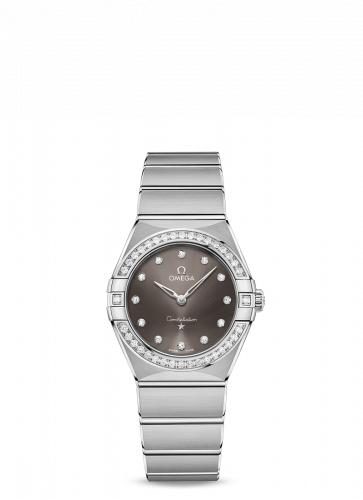 Omega Constellation Manhattan 28 Quartz Stainless Steel / Grey - Diamond / Diamond 131.15.28.60.56.001 Omega Constellation Manhattan 28 Quartz Stainless Steel / Grey - Diamond / Diamond 131.15.28.60.56.001