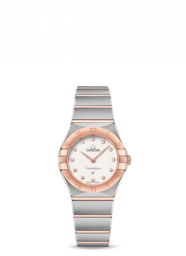 Omega Constellation Manhattan 25 Quartz Stainless Steel / Sedna Gold / Silver - Diamond 131.20.25.60.52.001