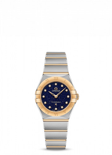 Omega Constellation Manhattan 25 Quartz Stainless Steel / Yellow Gold / Aventurine 131.20.25.60.53.001 Omega Constellation Manhattan 25 Quartz Stainless Steel / Yellow Gold / Aventurine 131.20.25.60.53.001