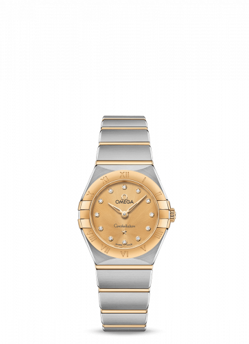 Omega Constellation Manhattan 25 Quartz Stainless Steel / Yellow Gold / Champagne - Diamond 131.20.25.60.58.001 Omega Constellation Manhattan 25 Quartz Stainless Steel / Yellow Gold / Champagne - Diamond 131.20.25.60.58.001
