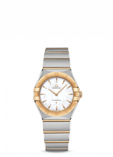 Omega Constellation Manhattan 28 Quartz Stainless Steel / Yellow Gold / MOP 131.20.28.60.05.002