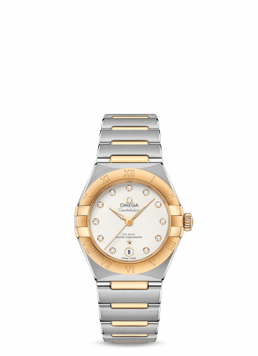 Omega Constellation Manhattan 29 Co-Axial Master Chronometer Stainless Steel / Yellow Gold / Silver Diamond 131.20.29.20.52.002