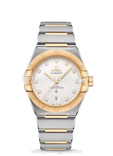 Omega Constellation Master Chronometer 39 Stainless Steel / Yellow Gold / Silver / Bracelet 131.20.39.20.52.002 Omega Constellation Master Chronometer 39 Stainless Steel / Yellow Gold / Silver / Bracelet 131.20.39.20.52.002