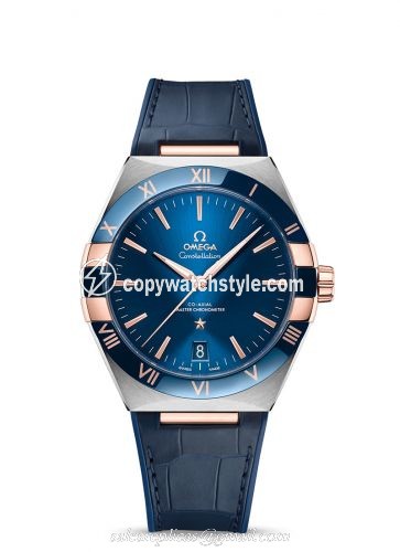 Omega Constellation Master Chronometer 41 Stainless Steel / Sedna Gold / Ceramic / Blue 131.23.41.21.03.001 Omega Constellation Master Chronometer 41 Stainless Steel / Sedna Gold / Ceramic / Blue 131.23.41.21.03.001
