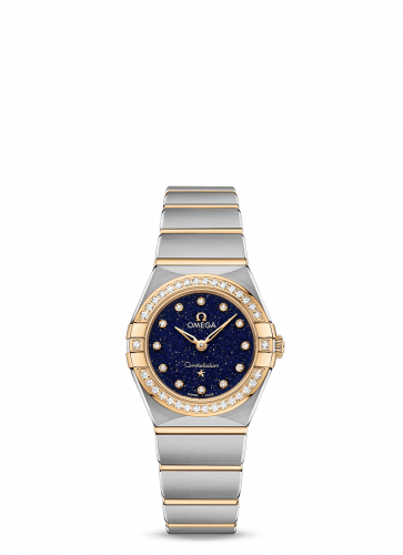 Omega Constellation Manhattan 25 Quartz Stainless Steel / Yellow Gold / Aventurine / Diamond 131.25.25.60.53.001 Omega Constellation Manhattan 25 Quartz Stainless Steel / Yellow Gold / Aventurine / Diamond 131.25.25.60.53.001
