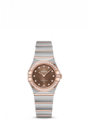Omega Constellation Manhattan 25 Quartz Stainless Steel / Sedna Gold / Brown - Diamond / Diamond 131.25.25.60.63.001 Omega Constellation Manhattan 25 Quartz Stainless Steel / Sedna Gold / Brown - Diamond / Diamond 131.25.25.60.63.001