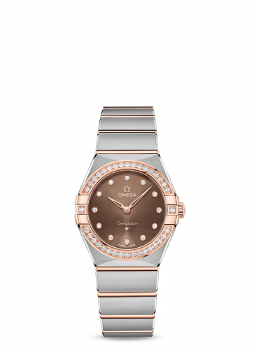 Omega Constellation Manhattan 28 Quartz Stainless Steel / Sedna Gold / Brown-Diamond / Diamond 131.25.28.60.63.001 Omega Constellation Manhattan 28 Quartz Stainless Steel / Sedna Gold / Brown-Diamond / Diamond 131.25.28.60.63.001